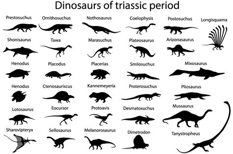 Triassic Dinosaurs Chart – NBKomputer