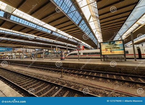 Munchen Hauptbahnhof - Central Train Station in Munich Editorial Image - Image of journey ...