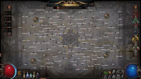 POE scourge 3.16 atlas layout with all maps revealed - poecurrencybuy.com