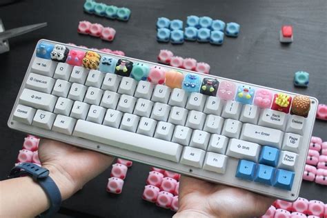 Electronics HUACHEN-LS Mechanical Keyboard keycaps 1pc Keycap Colorful Cute Pufferfish Design ...