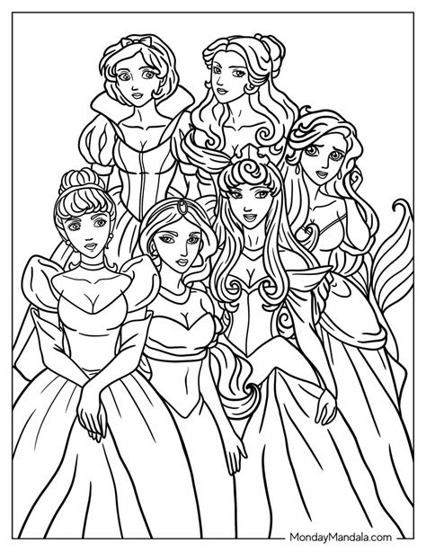 Disney Princess Coloring Pages For Girls