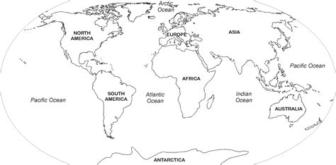 Printable World Map To Label