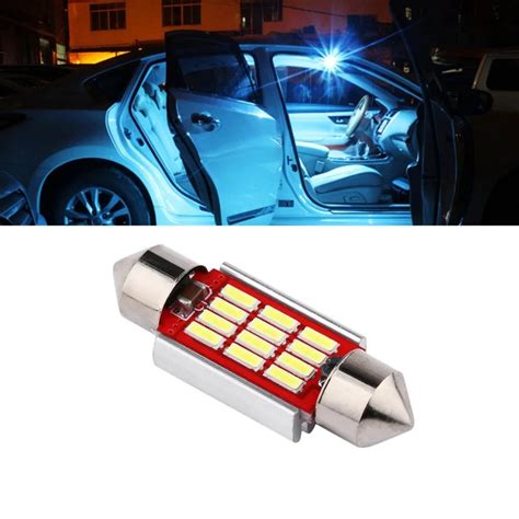 4014 12SMD Heat Radiation Car Interior LED Lights Lamp Auto Map Roof ...