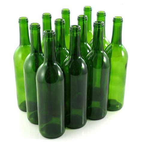 Green Wine Bottles, 750 ml Capacity (Pack of 12) - Walmart.com ...