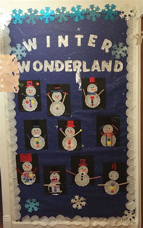 Winter Wonderland Bulletin Board | Winter activities preschool, Fun ...