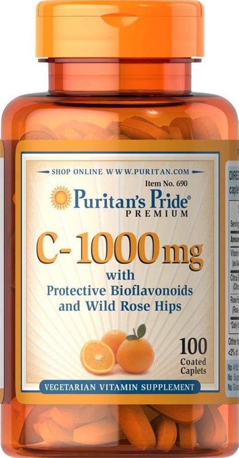 Puritan's Pride VITAMINS | Puritans pride, Vitamins for vegetarians, Vitamin c benefits