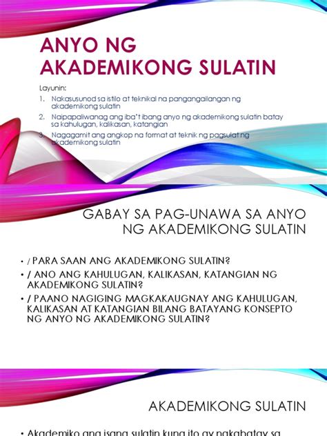 Uri Ng Akademikong Pagsulat | pagsulatizen