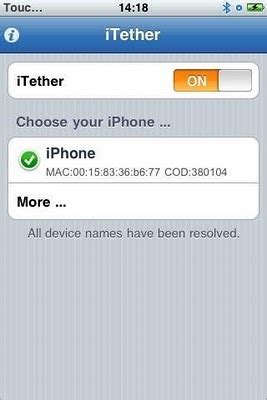 Enable Tethering to iPhone / iPad / iPod Touch using iTether - John's ...