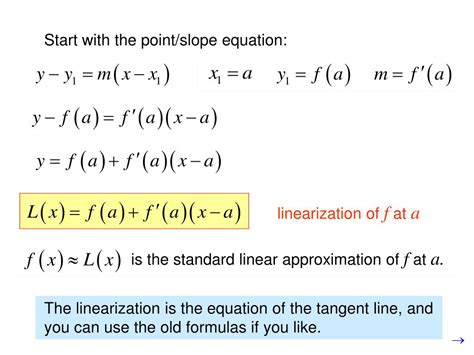 PPT - 4.5: Linear Approximations, Differentials and Newton’s Method PowerPoint Presentation - ID ...