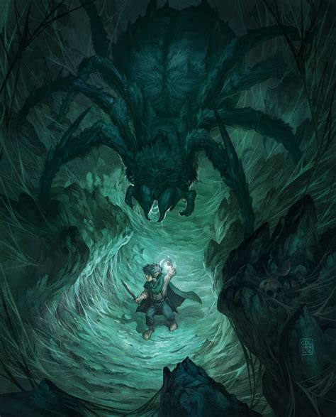 Frodo & Shelob by Coliandre : r/ImaginaryMiddleEarth