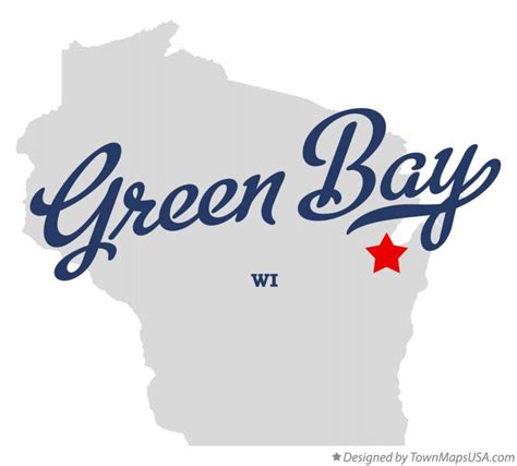 Map of Green Bay, WI, Wisconsin