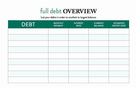 √ 30 Debt Payment Plan Template in 2020 | Debt tracker, Simple business ...