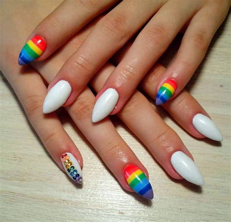 awesome 25 Incredible Ideas for Rainbow Nails Design - Stylish and Impressive Rainbow Nail Art ...