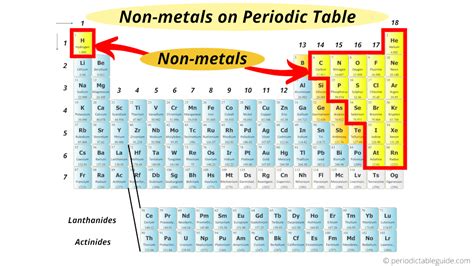 Non Metallic Elements Located On The Periodic Table 2024 - Periodic Table Printable