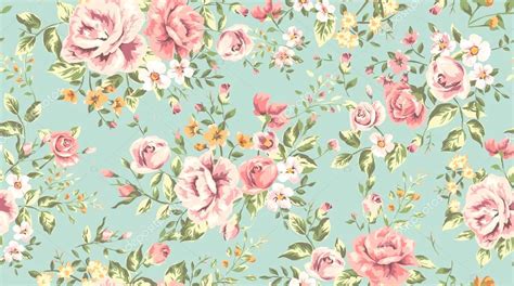 Papier Peint Vintage Fleur Rose