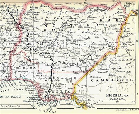 Large detailed old map of Southern and Northern Nigeria - 1914 | Nigeria | Africa | Mapsland ...