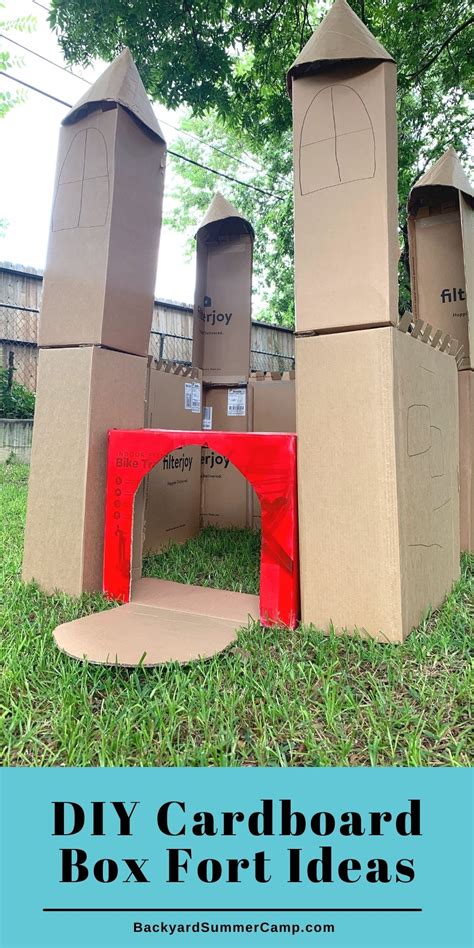 DIY Cardboard Box Fort Ideas for Your Kids - Backyard Summer Camp