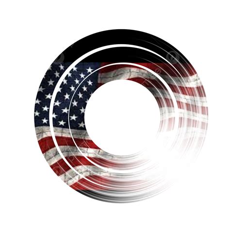 Brush Circle American Flag, America, American Flag, American PNG Transparent Image and Clipart ...