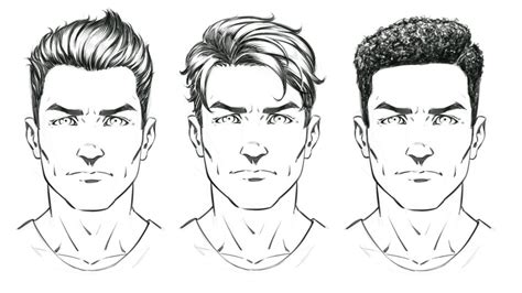 New Lessons on How to Draw Comic Style Hair – Male Characters - Ram ...