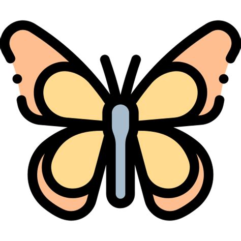 Butterfly Detailed Rounded Lineal color icon