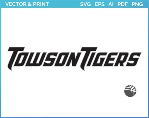 Towson Tigers - Wordmark Logo (2004) - College Sports Vector SVG Logo in 5 formats