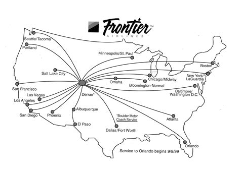 Airline Timetables: Frontier Airlines' 1999 Annual Report