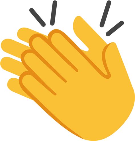 Download Clapping Hands Emoji Png Graphic Free - Clapping Emoji Clipart (#533333) - PinClipart