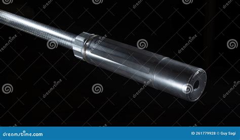 Silencer on a Black Background Stock Photo - Image of steel, rifle: 261779928