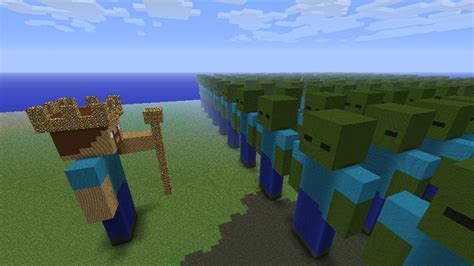 Steve and his Zombie army Minecraft Project