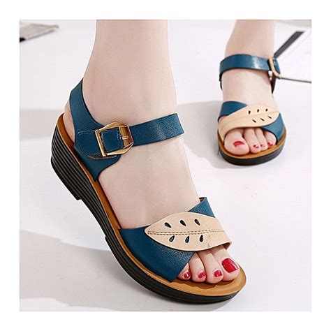 Fashion Women Shoes Comfortable Buckle Wedges Sandals @ Best Price ...