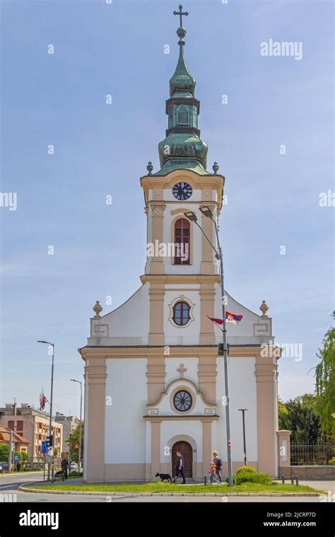 Stara Pazova, Serbia - May 08, 2022: Historic Building Landmark Slovak ...