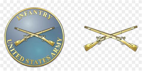 Clipart Freeuse Stock Us Army Infantry Crossed Rifles - Army Infantry Branch Insignia, HD Png ...