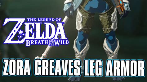 How To Find The ZORA GREAVES - Zelda Breath Of The Wild - Zora Armor - YouTube