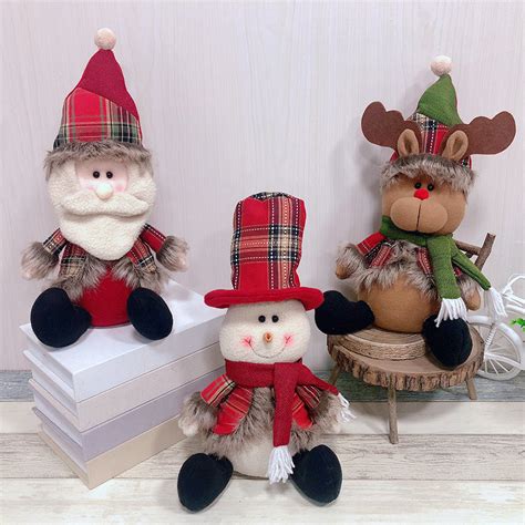 Wholesale Christmas Ornaments Santa Claus Snowman Figurine Decoration Children′s Holiday Gifts ...