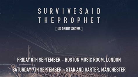 Survive Said The Prophet Announce Debut UK Shows, Release "MUKANJYO" Title Track on Digital ...