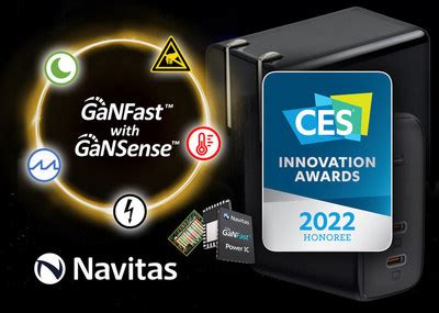 Navitas Semiconductor Honored at CES 2022 Innovation Awards - Nov 19, 2021