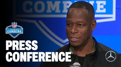 Head Coach Raheem Morris speaks at the 2024 NFL Scouting Combine | Press Conference