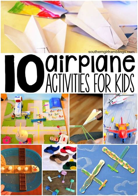 10 Airplane Activities for Kids | From Mom's Desk | Activities for kids ...