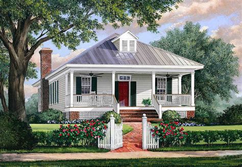 Southern Cottage House Plan with Metal Roof - 32623WP | Architectural Designs - House Plans