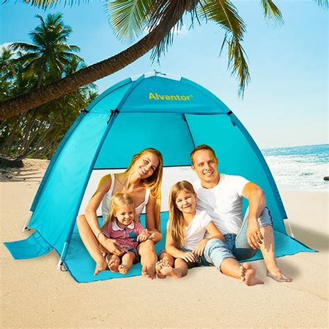 Beach Tents Beach Umbrella Outdoor Sun Shelter Cabana Pop-Up UV50+ Sun shade by Alvantor ...