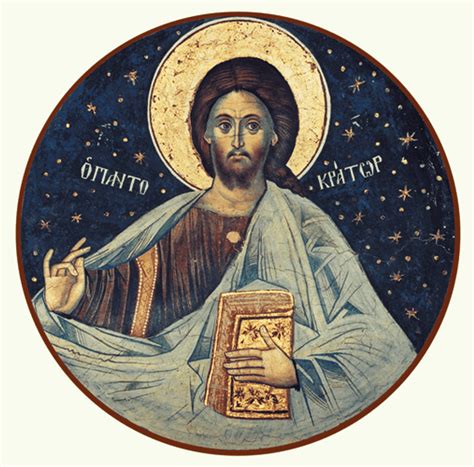 Christ Pantocrator, round icon - Ancient Faith Store