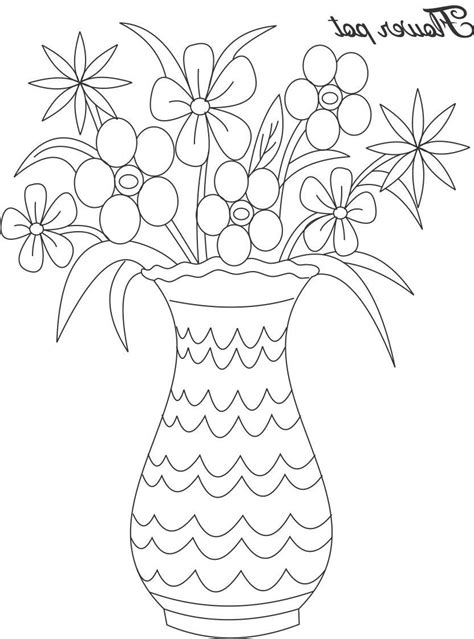 Flower Pot Drawing at GetDrawings | Free download