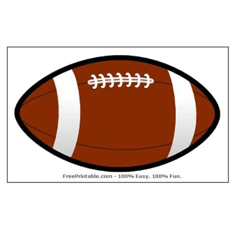 Football Template Free Printable