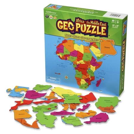 Geotoys - Set Of 6 Geopuzzles - World Map Puzzle & Jigsaw Puzzle To ...