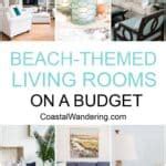 How to Create A Beach Themed Living Room On A Budget - Coastal Wandering