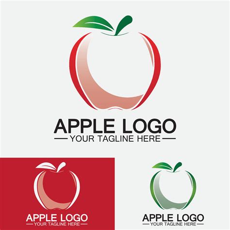 Apple logo. fruit healthy food design.Apple logo design inspiration vector template 6420576 ...