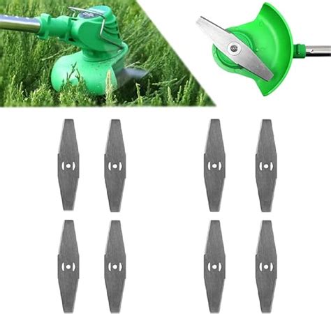 ZJS Brush Cutter Blade Metal Blade，Cordless Grass Strimmers Spare Blade，Garden Grass Strimmers 8 ...