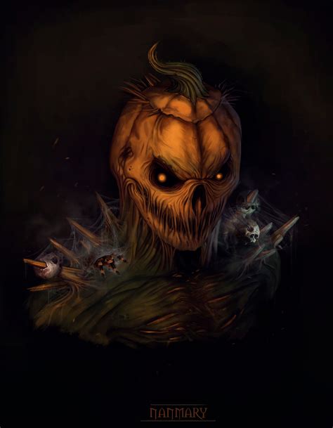 ArtStation - Pumpkin monster, Mary Lotos | Scary art, Halloween ...