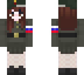 ~ Russian soldier (Girl) ~ | Minecraft Skin