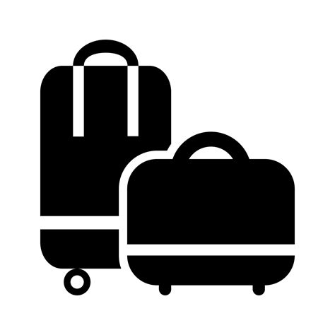 Travel bag vector icon. luggage illustration symbol. Storage logo. 21448258 Vector Art at Vecteezy